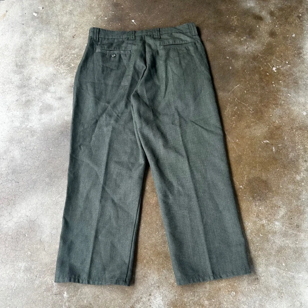Cabela's Wool Hunting Pants Men 36 Forest Green Excellent Straight Leg Outdoor